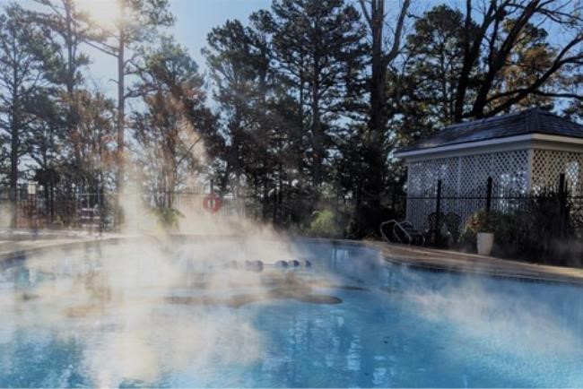 Heated Crescent Hotel Resort Pool 