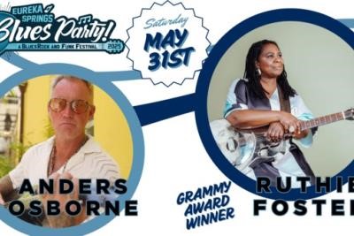 Ruthie Foster & Anders Osborne to headline Eureka Springs Blues Party!